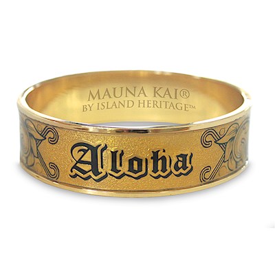 Hawaiian Bracelet, Aloha Gold