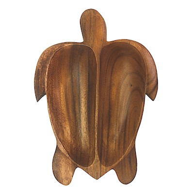 Wooden Divided Tray - Turtle