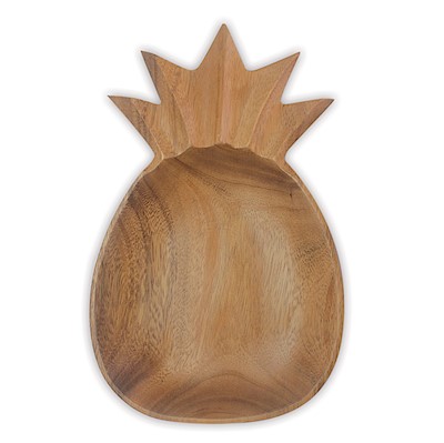 *Wooden Large Bowl - Pineapple