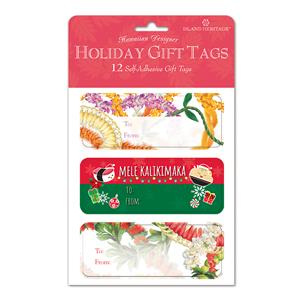 Adhesive Gift Tag 12-pk, Leis & Local Grindz