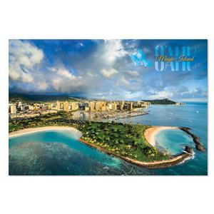 4x6 Oahu Postcard 50-Pack, Ala Moana Beach / Magic Island