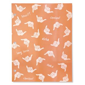 Portfolio Folder, Shaka – Orange