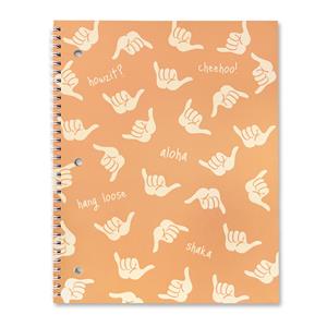 Spiral Notebook, Shaka – Orange