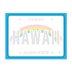 Rect. Aloha Stick'n Notes 50-sht, License Plate
