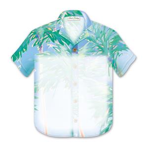 Swaying Palms by Margo Goodwill, Aloha Shirt Magnetic Notepad