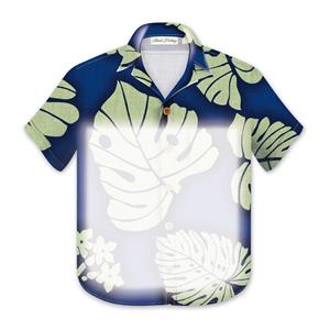 Aloha Monstera- Blue, Aloha Shirt Magnetic Notepad