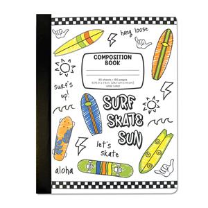 Composition Book, Surf Skate Sun