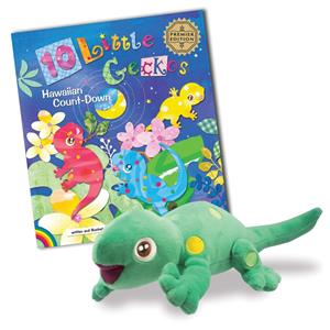 Keiki Gecko Book & Plush Set