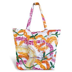 Deluxe Foldable Tote, Leis of Aloha